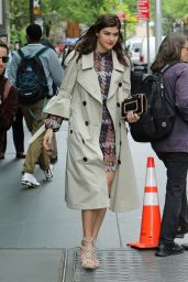 Alexandra Daddario in Mini Dress - New York City 05/24/2017