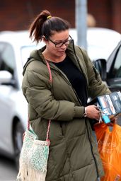 Alison King - Leaving Sainsburys With Her Grocery Shopping, Wilmslow 05/08/2017