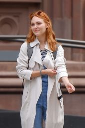 AnnaSophia Robb in Overalls - Out in NYC 05/11/2017