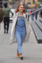 AnnaSophia Robb in Overalls - Out in NYC 05/11/2017