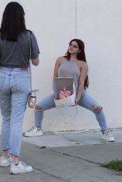 Ariel Winter Posing for Her Friend - Out in Los Angeles 05/26/2017