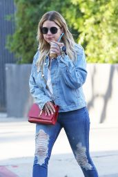 Ashley Benson Wearing Jeans - Leaving a Salon in West Hollywood, CA 05/03/2017