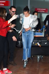 Bella Hadid - Arriving at the Nice Airport in France 05/16/2017