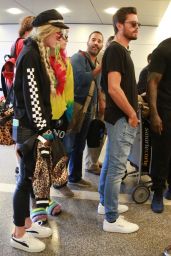 Bella Thorne with Scott Disick and Dani Thorne - LAX Airport in LA 05/22/2017