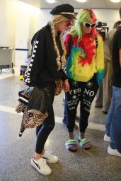 Bella Thorne with Scott Disick and Dani Thorne - LAX Airport in LA 05/22/2017