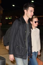 Brie Larson With Boyfriend Alex Greenwald at JFK Airport in NYC 04/29/2017