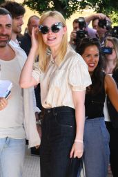 Elle Fanning Arriving at the Martinez Hotel in Cannes, France 05/16/2017