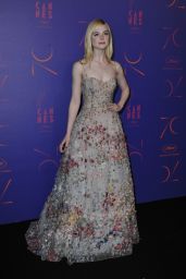 Elle Fanning at 70th Anniversary Dinner – Cannes Film Festival 05/23/2017