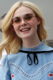 Elle Fanning at Croisette during the 70th Cannes Film Festival in France 05/18/2017