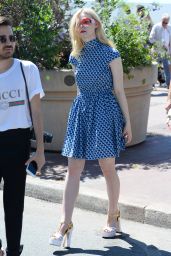 Elle Fanning at Croisette in Cannes, France 05/17/2017