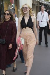 Elle Fanning - Enjoying a Stroll at Croisette in Cannes 05/18/2017