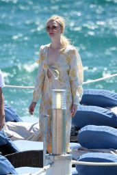 Elle Fanning - Photoshoot on the Beach in Cannes, France 05/18/2017