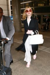 Elle Fanning Style and Fashion Inspirations - LAX Airport in LA 05/07/2017