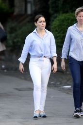 Emilia Clarke Casual Style - Out in London 05/12/2017