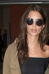 Emily Ratajkowski Arrives at Nice Airport in France 05/16/2017