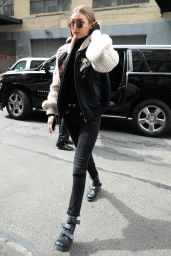 Gigi Hadid Urban Street Style - NYC 05/11/2017