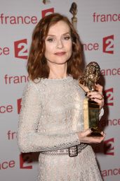 Isabelle Huppert Wins Lifetime Achievement Award at the 29th Molieres Awards in Paris 05/29/2017