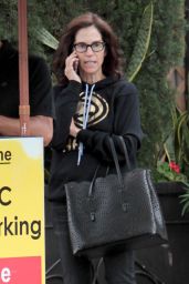 Jami Gertz Chatting on Her Phone - Shopping in Beverly Hills 05/09/2017
