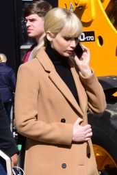 Jennifer Lawrence on the Phone, London, UK 05/07/2017
