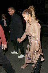 Jennifer Lopez Night Out Style - West Village, New York 05/08/2017