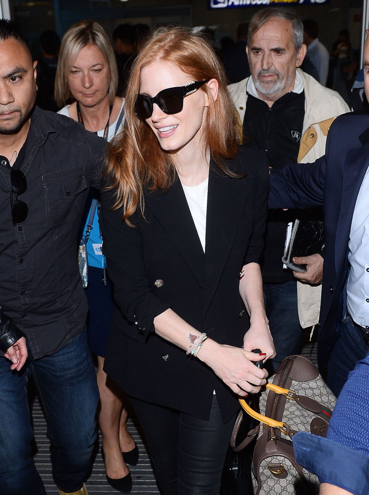 Jessica Chastain - Arriving at Nice Airport 05/16/2017 • CelebMafia