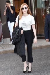 Jessica Chastain at Hotel Martinez in Cannes 05/24/2017