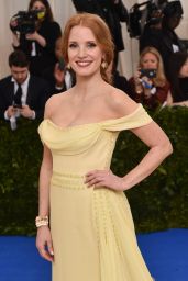 Jessica Chastain at MET Gala in New York 05/01/2017