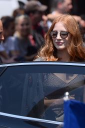 Jessica Chastain Style - Leaves Martinez Hotel in Cannes 05/26/2017