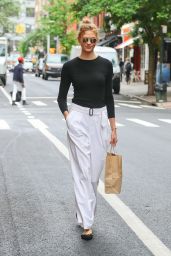 Karlie Kloss in White Pants - NYC 05/30/2017