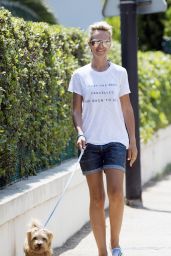 Lady Victoria Hervey - Out with Her Dog in Antibes 05/27/2017