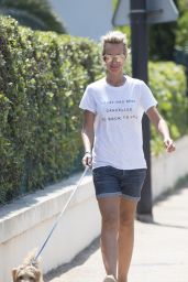 Lady Victoria Hervey - Out with Her Dog in Antibes 05/27/2017