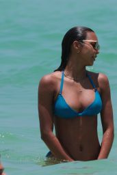 Lais Ribeiro in a Bikini on the Beach in Miami, FL 05/28/2017