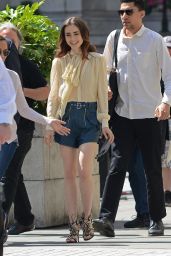 Lily Collins at BBC Radio 2 in London, UK 05/26/2017