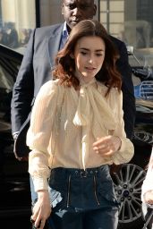 Lily Collins at BBC Radio 2 in London, UK 05/26/2017
