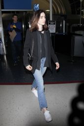 Lily Collins at LAX Airport in Los Angeles 05/04/2017