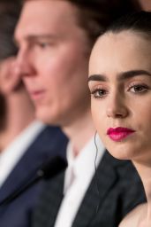 Lily Collins at "Okja" Press Conference in Cannes, France 05/19/2017