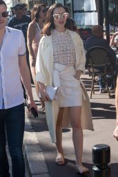 Lily Collins is Looking All Stylish at Croisette in Cannes, France 05/20/2017