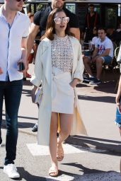 Lily Collins is Looking All Stylish at Croisette in Cannes, France 05/20/2017