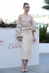 Lily Collins - "Okja" Photocall at 70th Cannes Film Festival 05/19/2017