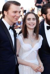 Lily Collins on Red Carpet – “Okja” premiere at Cannes Film Festival 05/19/2017