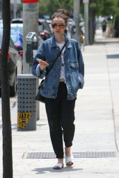Lily Collins - Running Errands in West Hollywood 05/29/2017