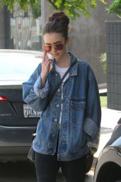 Lily Collins - Running Errands in West Hollywood 05/29/2017