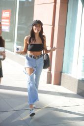 Madison Beer in Ripped Jeans - Out & About in Beverly Hills 05/04/2017