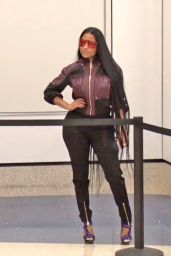Nicki Minaj in Travel Outfit - LAX Airport in Los Angeles 05/23/2017