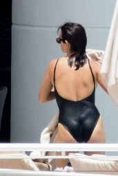 Penelope Cruz in a Black Swimsuit - Miami, FL 05/19/2017