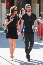 Phoebe Tonkin and Paul Wesley at The Grove in West Hollywood 05/02/2017