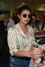 Priyanka Chopra in Jeans at Miami International Airport 05/11/2017