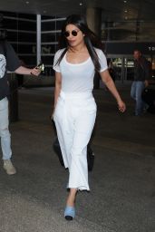 Priyanka Chopra Travel Outfit - LAX Airport in Los Angeles 05/08/2017