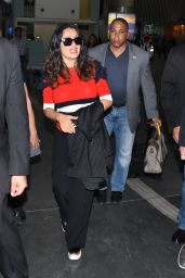 Salma Hayek Travel Outfit - Mexico City International Airport 05/03/2017