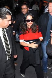 Salma Hayek Travel Outfit - Mexico City International Airport 05/03/2017